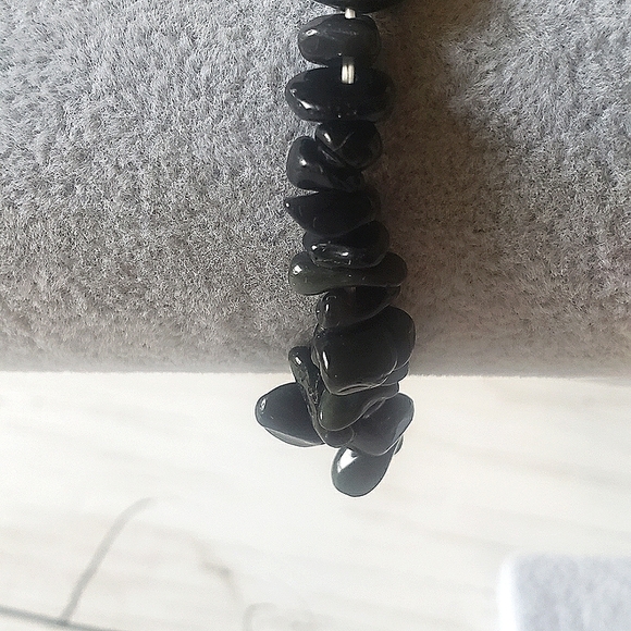 Natural Stone Bracelet, Black, NWOT - Picture 2 of 2